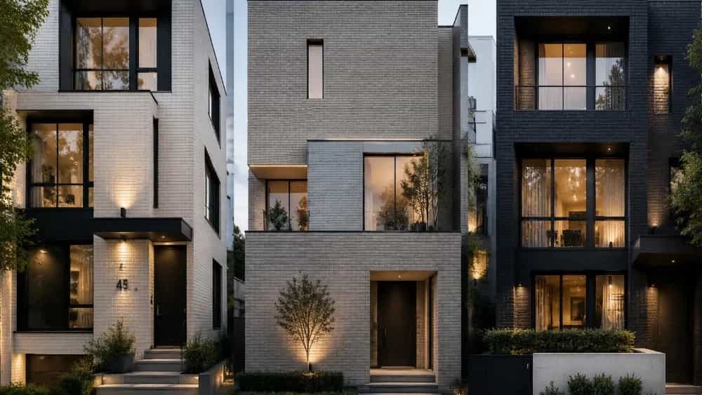 بهترین رنگ آجر نما برای طراحی مدرن